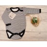 Czarno białe BODY w paski