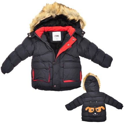 Czarna KURTKA pikowana