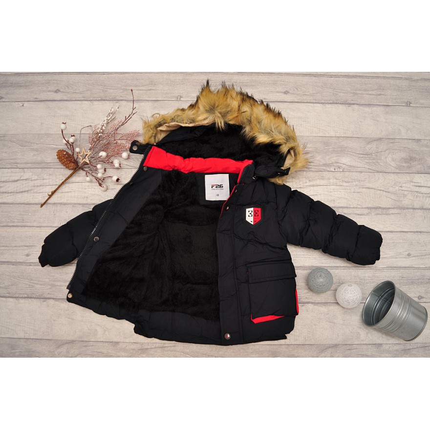 Czarna KURTKA pikowana 