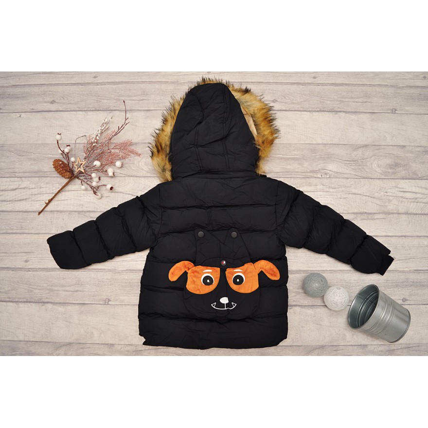 Czarna KURTKA pikowana 