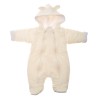 Kombinezon gładki ecru ocieplany