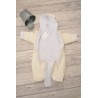 Kombinezon gładki ecru ocieplany