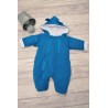 Kombinezon gładki morski ocieplany