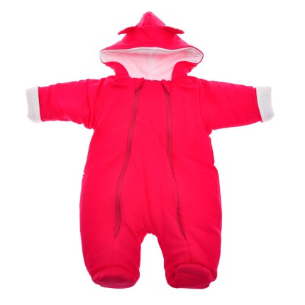 Kombinezon gładki amarantowy ocieplany