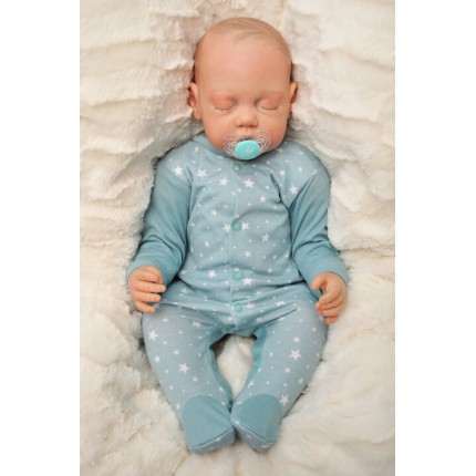 Pajac pajacyk bawełniany iceberg w gwiazdki wzór 219i