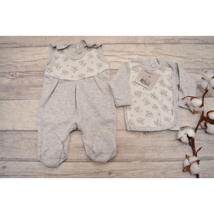 Wyprawka dla wcześniaka koszulka śpiochy szary koala wz. 222S