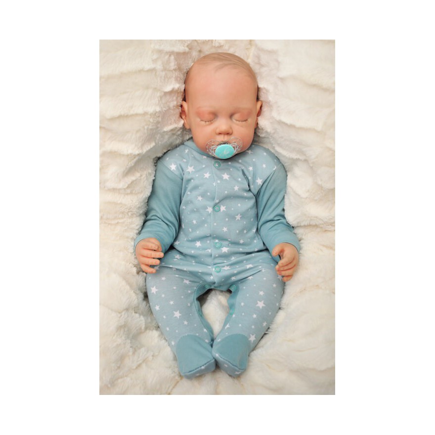 Pajac pajacyk bawełniany iceberg w gwiazdki r.50 WCZEŚNIAK wzór 219i