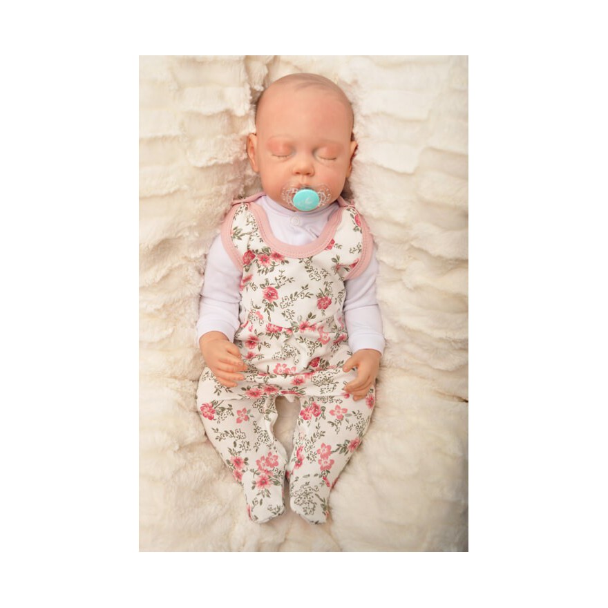 ŚPIOCHY rozpinane w kroku różowe w kwiaty wzór 354r WCZEŚNIAK