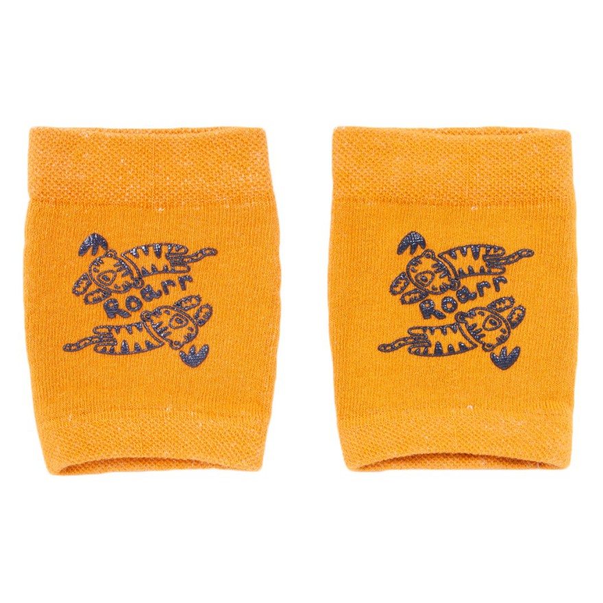 Musztardowe NAKOLANNIKI z ABS w tygryski DO RACZKOWANIA rozmiar uniwersalny