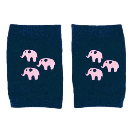 Granatowe NAKOLANNIKI z ABS w słoniki DO RACZKOWANIA rozmiar uniwersalny