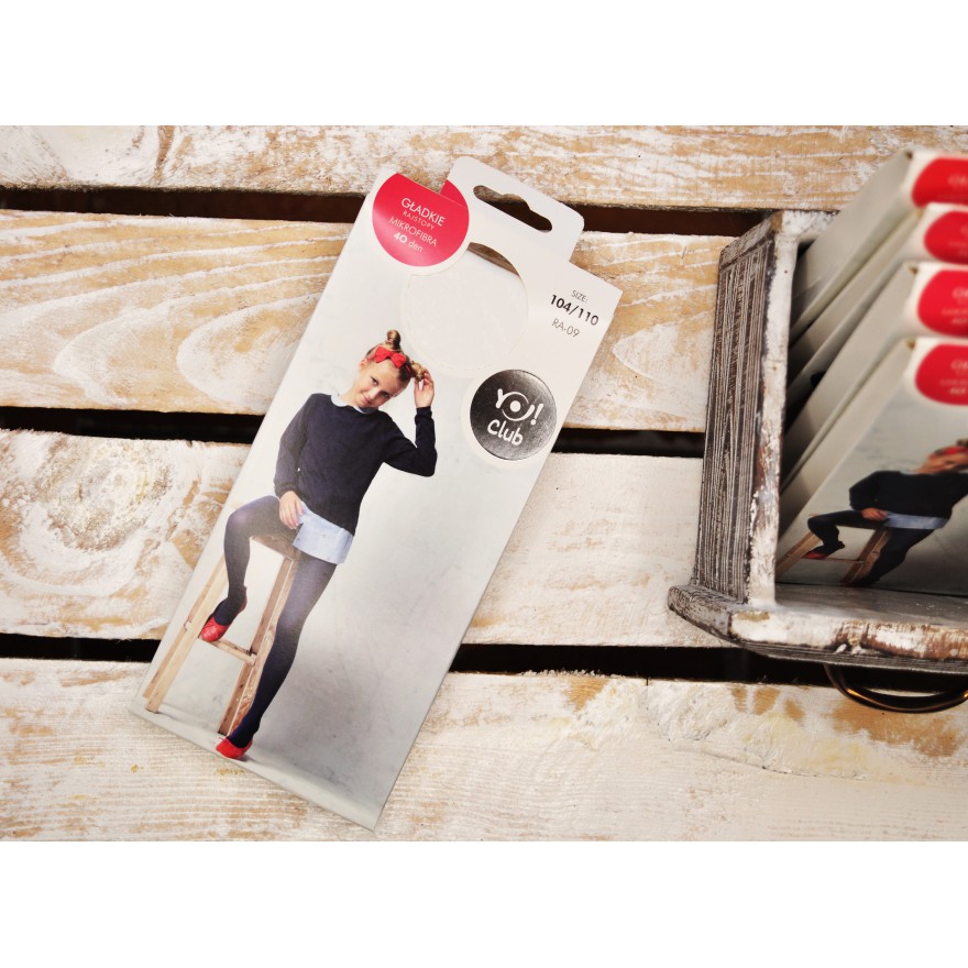 Białe RAJSTOPY MIKROFIBRA 40 DEN Yo! CHRZEST KOMUNIA