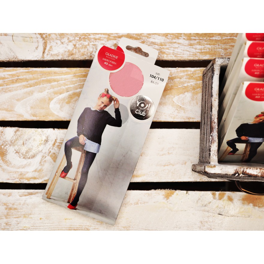 Pudrowy róż RAJSTOPY MIKROFIBRA 40 DEN