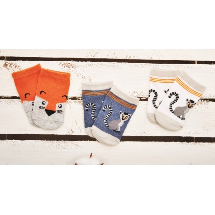 3pak SKARPETKI bawełniane skarpety chłopięce C-26