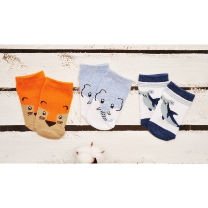 3pak SKARPETKI bawełniane skarpety chłopięce C-27