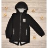 Kurtka WIATRÓWKA przeciwdeszczowa z kapturem wiosna jesień SNOW FASHION czarna