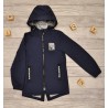 Kurtka WIATRÓWKA przeciwdeszczowa z kapturem wiosna jesień SNOW FASHION granatowa