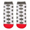 SKARPETKI bawełniane ABS skarpety chłopięce piłka nożna wzór piłka z czerwienią