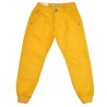 Musztardowe spodnie chłopięce ze ściągaczem joggery wiosna jesień