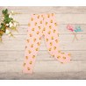 Różowe LEGGINSY w jelonki GETRY bawełniane