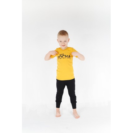 KOSZULKA musztardowa T-SHIRT MAM FOCHA