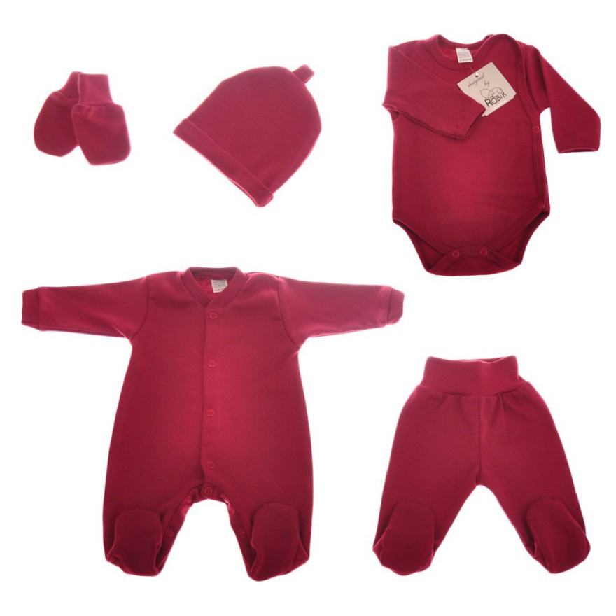 Bordowa WYPRAWKA dla wcześniaka do szpitala 5 części