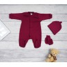 Bordowa WYPRAWKA dla noworodka do szpitala 5 części