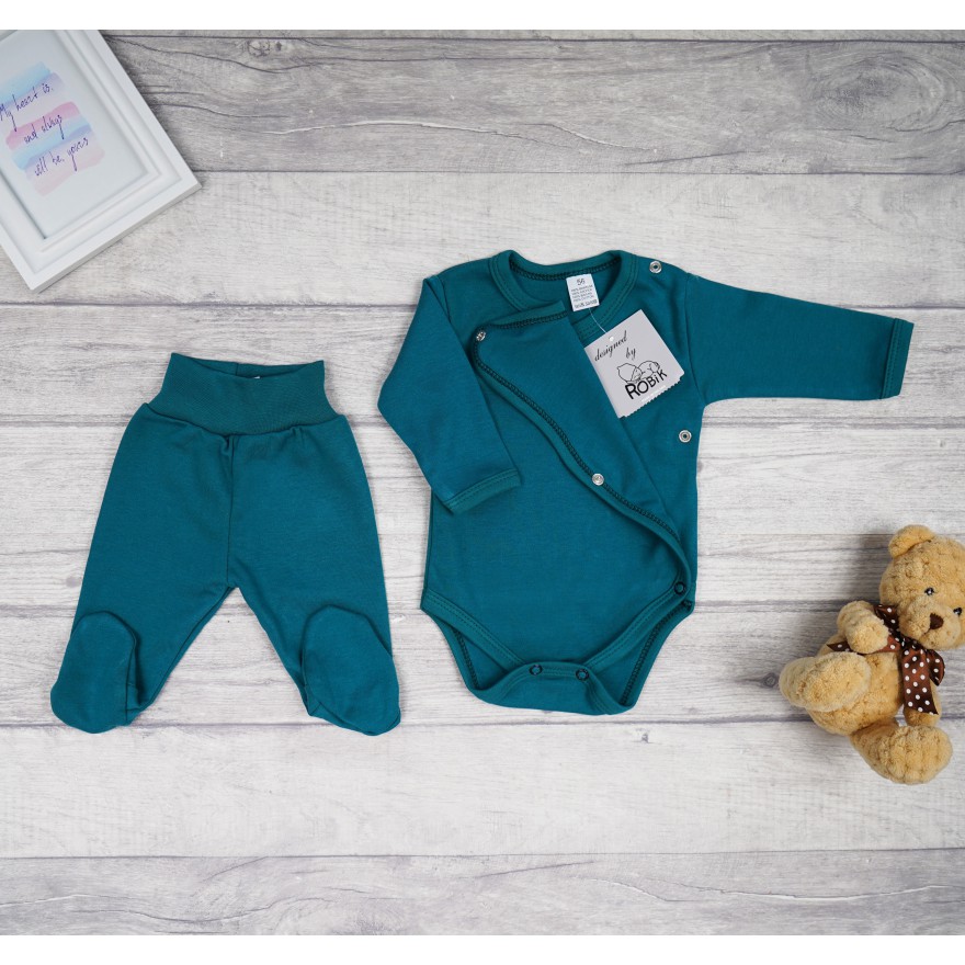 Butelkowa zieleń WYPRAWKA dla wcześniaka do szpitala 5 części święta