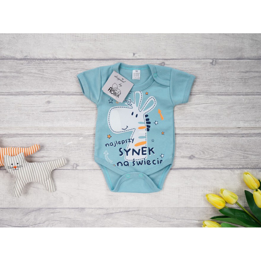 BODY NAJLEPSZY SYNEK NA ŚWIECIE żyrafa iceberg wzór 660 krótki rękaw