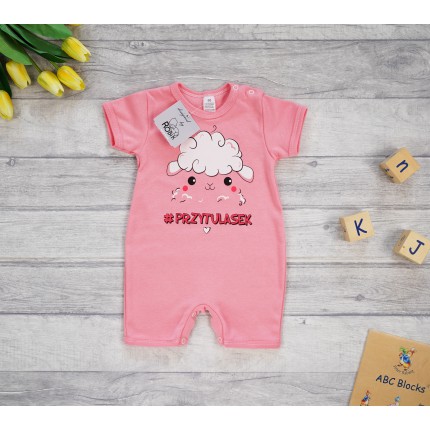 RAMPERS PRZYTULASEK owieczka łososiowy wzór 673 lato