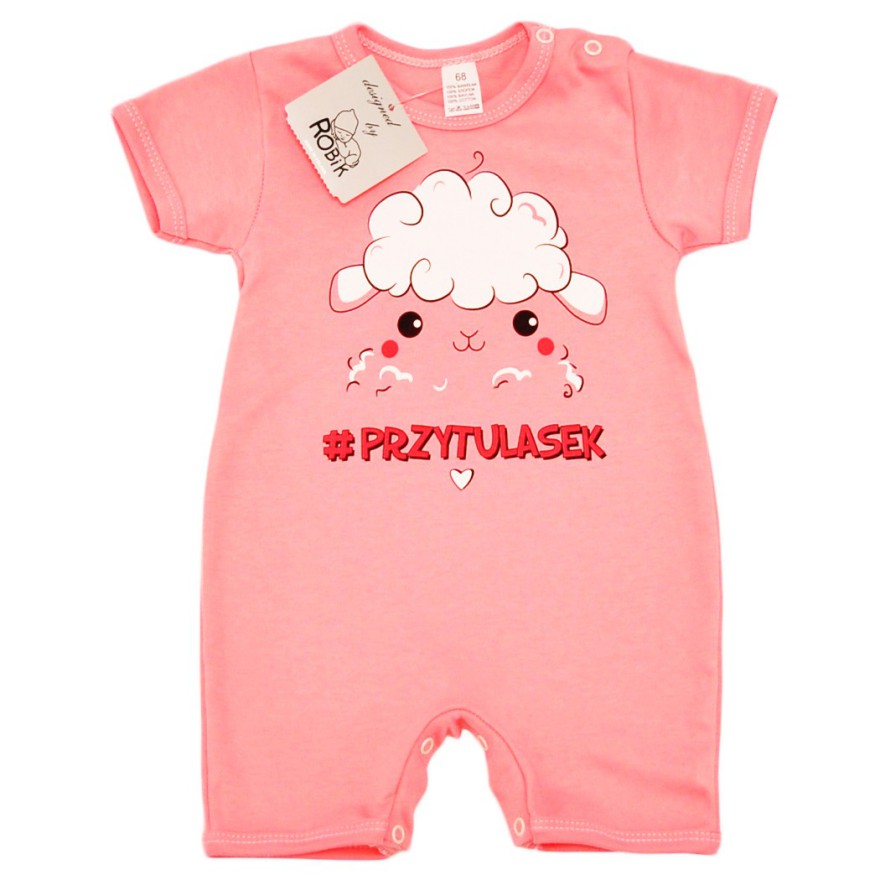 RAMPERS PRZYTULASEK owieczka łososiowy wzór 673 lato