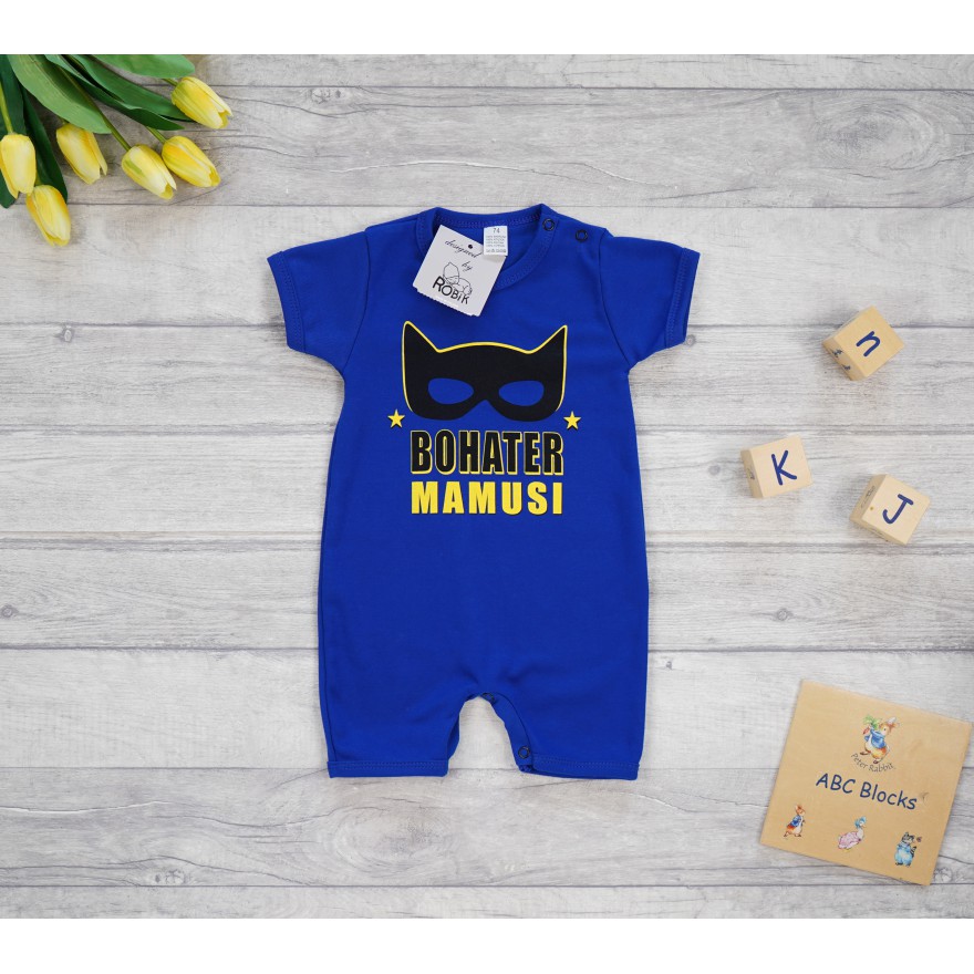 RAMPERS BOHATER MAMUSI maska chabrowy wzór 671 lato