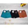 3pak KRÓTKIE SPODENKI zestaw 2 czarne brązowe butelkowe SZORTY LATO