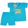 PIŻAMA letnia turkusowa COOL BRO 675 krótki rękaw