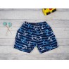 Kąpielówki chłopięce spodenki kąpielowe granat paski w kotwice