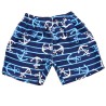 Kąpielówki chłopięce spodenki kąpielowe granat paski w kotwice