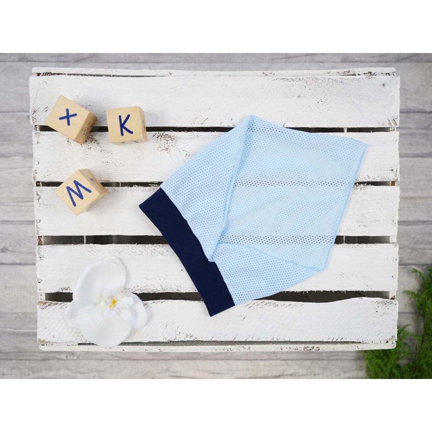 Niebiesko- granatowa czapka CHUSTA ŻAGIEL czapeczka przeciw poceniu się głowy LATO