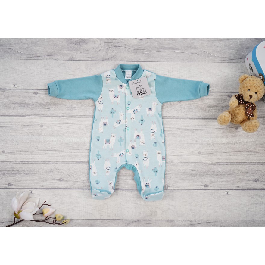 Pajac pajacyk bawełniany iceberg lamy wzór 376