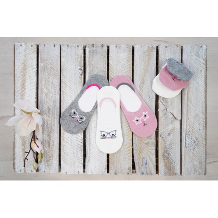 3-pak SKARPETY STOPKI SKARPETKI kotki w okularach