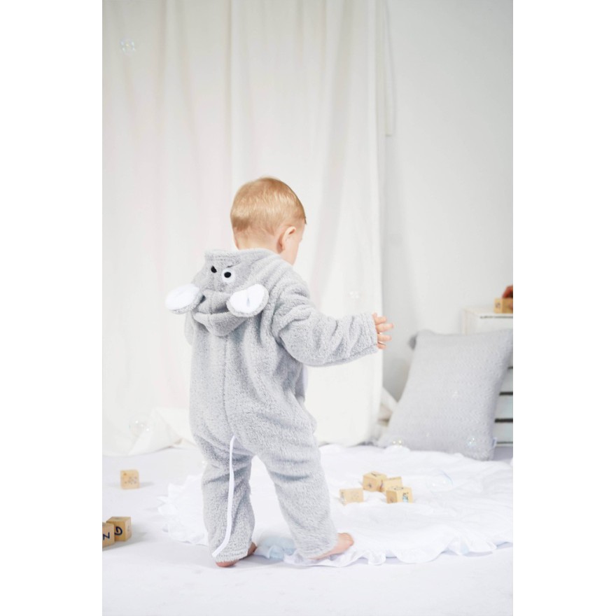 Szary pajac KOMBINEZON MYSZKA wiosna jesień