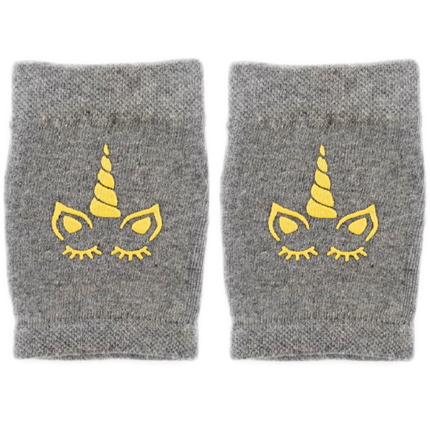 Szare NAKOLANNIKI z ABS jednorożec DO RACZKOWANIA rozmiar uniwersalny