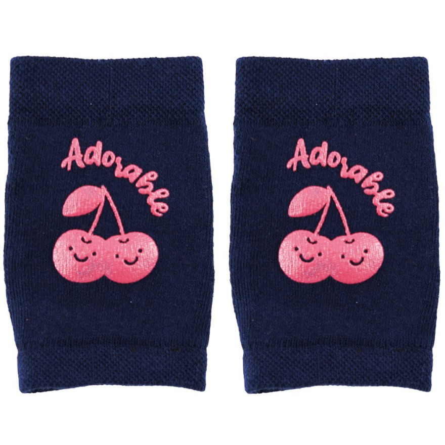 Granatowe NAKOLANNIKI z ABS wisienki DO RACZKOWANIA rozmiar uniwersalny