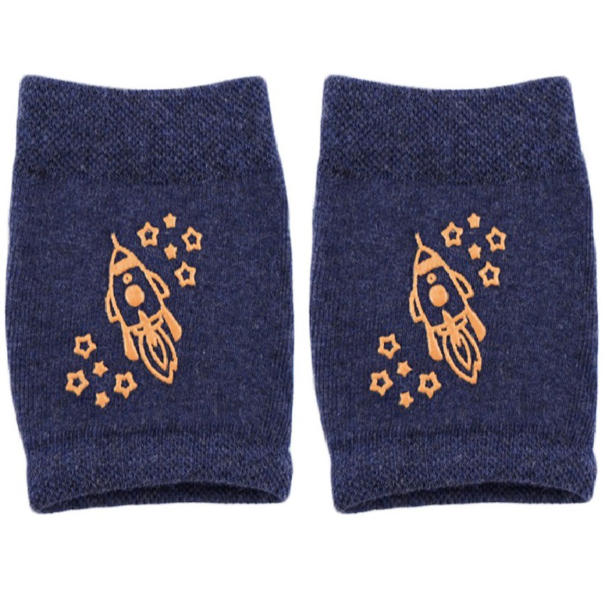 Granatowe NAKOLANNIKI z ABS rakieta DO RACZKOWANIA rozmiar uniwersalny