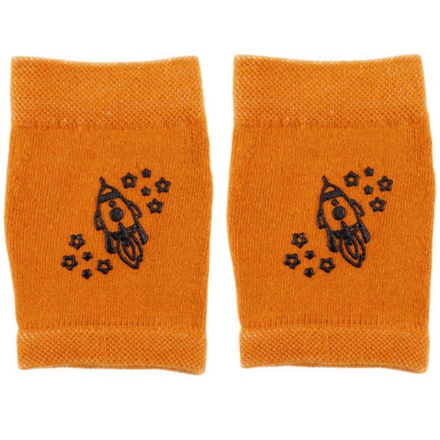 Musztardowe NAKOLANNIKI z ABS rakieta DO RACZKOWANIA rozmiar uniwersalny