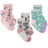 3 PAK SKARPETKI PIESKI skarpety dziewczęce z ABS D-34