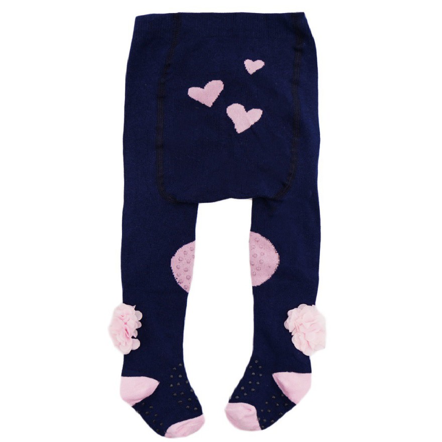 RAJSTOPY do RACZKOWANIA granatowe z kwiatami 3d POTRÓJNY ABS! wzór 461