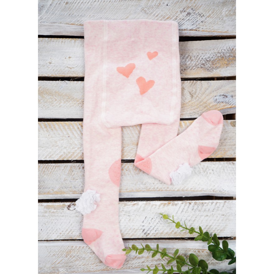 RAJSTOPY do RACZKOWANIA różowe z kwiatami 3d POTRÓJNY ABS! wzór 463