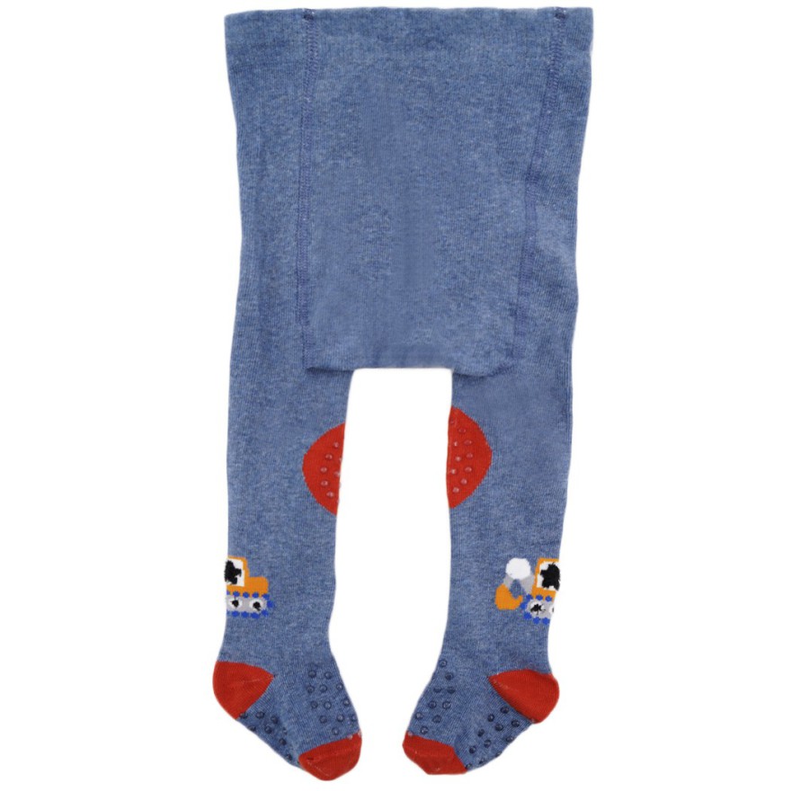 RAJSTOPY do RACZKOWANIA niebieskie z koparką POTRÓJNY ABS! wzór 468