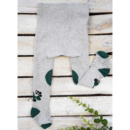 RAJSTOPY do RACZKOWANIA szare z koparką POTRÓJNY ABS! wzór 471