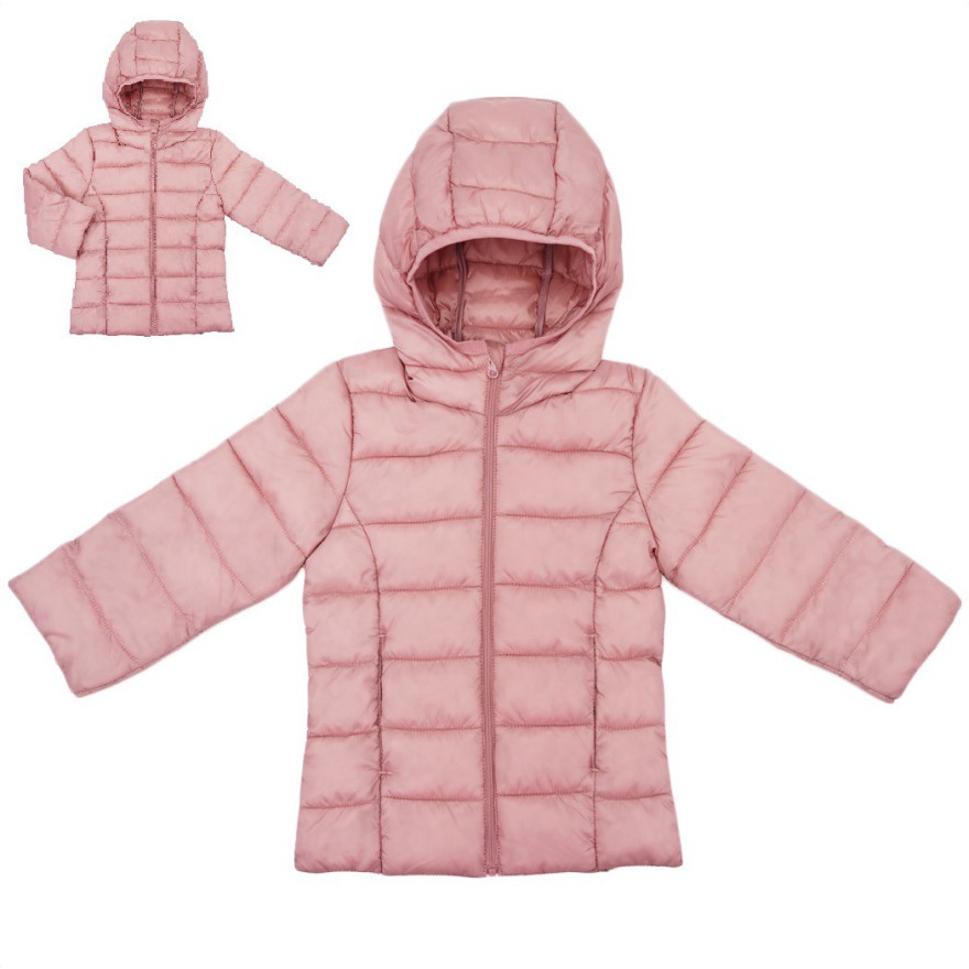 Wrzosowa KURTKA dziewczęca z kapturem jesień wiosna