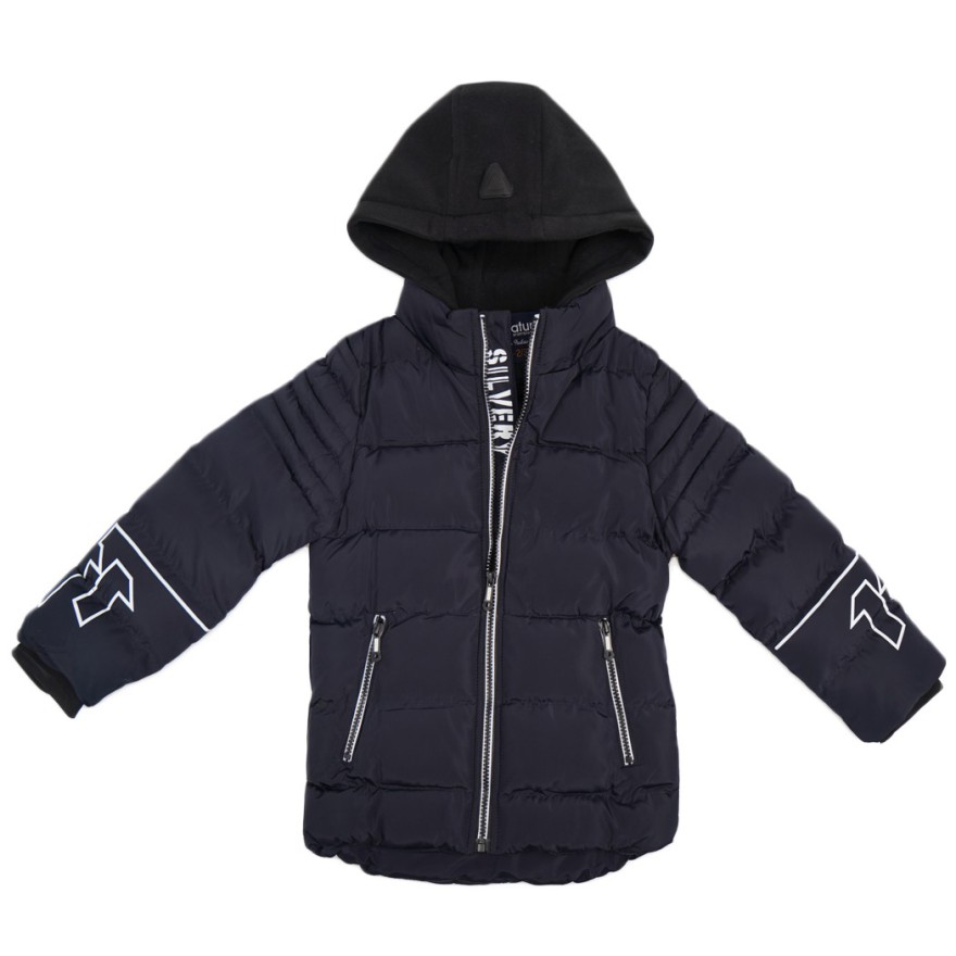 Czarna KURTKA pikowana 11 SILVERY na futerku ZIMA